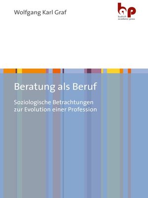 cover image of Beratung als Beruf